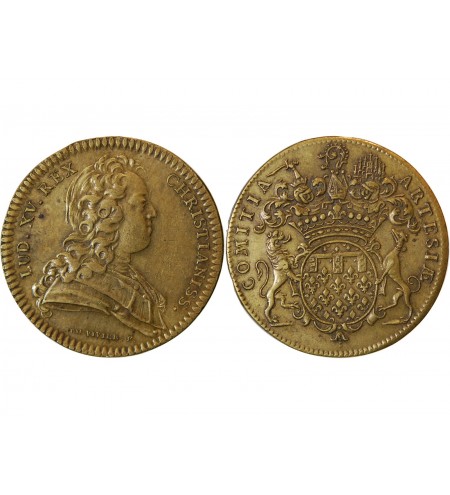 ETATS D'ARTOIS, LOUIS XV - JETON Laiton Emission de 1724
