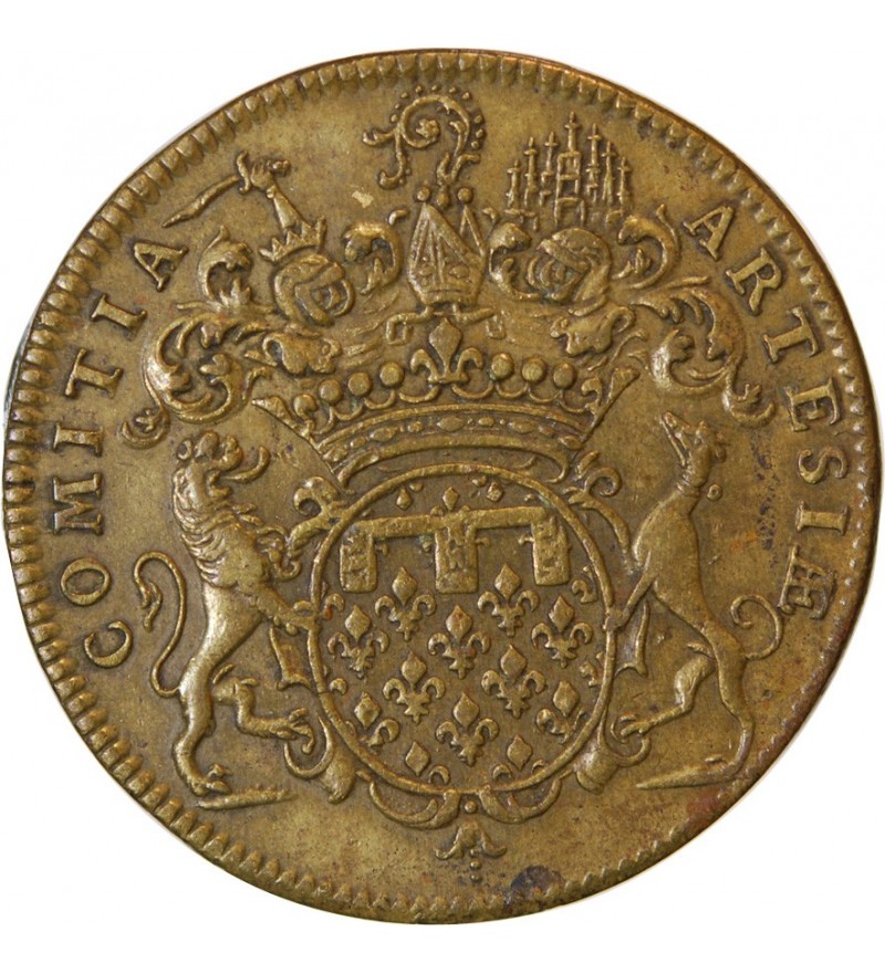 ETATS D'ARTOIS, LOUIS XV - JETON Laiton Emission de 1722