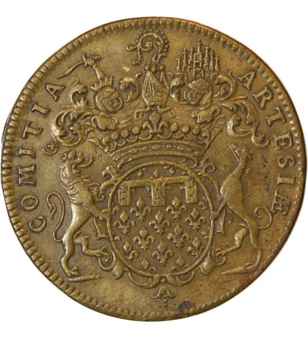 ETATS D'ARTOIS, LOUIS XV - JETON Laiton Emission de 1722