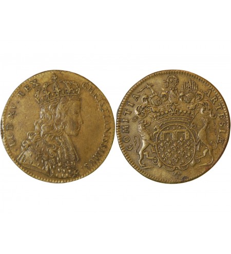 ETATS D'ARTOIS, LOUIS XV - JETON Laiton Emission de 1722