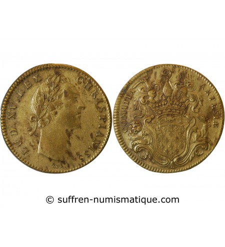 ETATS D'ARTOIS, LOUIS XV - JETON Laiton Emission de 1756