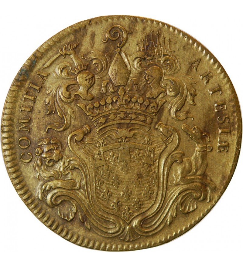 ETATS D'ARTOIS, LOUIS XV - JETON Laiton Emission de 1756