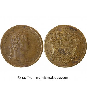 ETATS D'ARTOIS, LOUIS XV - JETON Laiton Emission de 1731