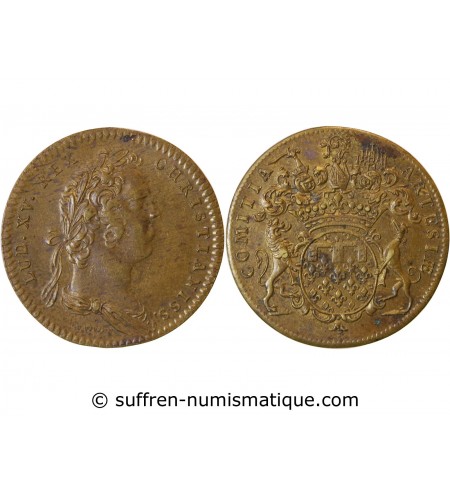 ETATS D'ARTOIS, LOUIS XV - JETON Laiton Emission de 1731