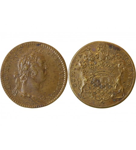 ETATS D'ARTOIS, LOUIS XV - JETON Laiton Emission de 1731