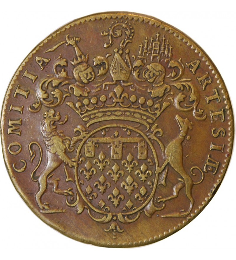 ETATS D'ARTOIS, LOUIS XV - JETON Laiton Emission de 1724