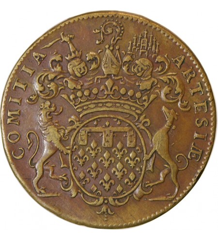 ETATS D'ARTOIS, LOUIS XV - JETON Laiton Emission de 1724