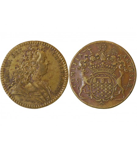 ETATS D'ARTOIS, LOUIS XV - JETON Laiton Emission de 1724