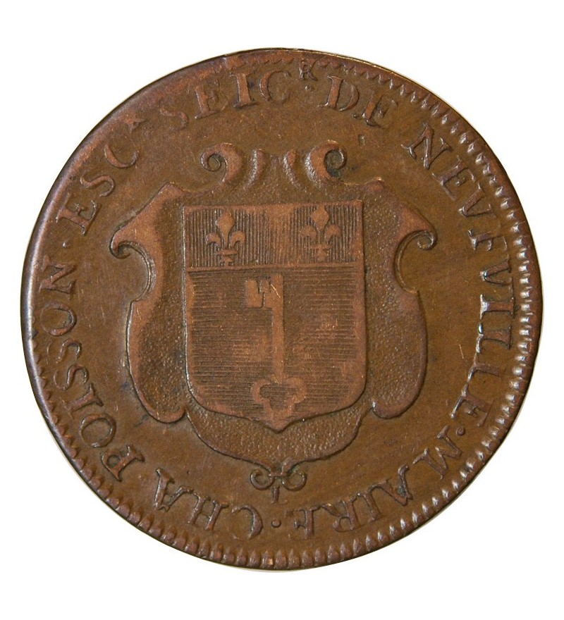 MAIRE D'ANGERS, Charles Poisson - JETON Cuivre 1677