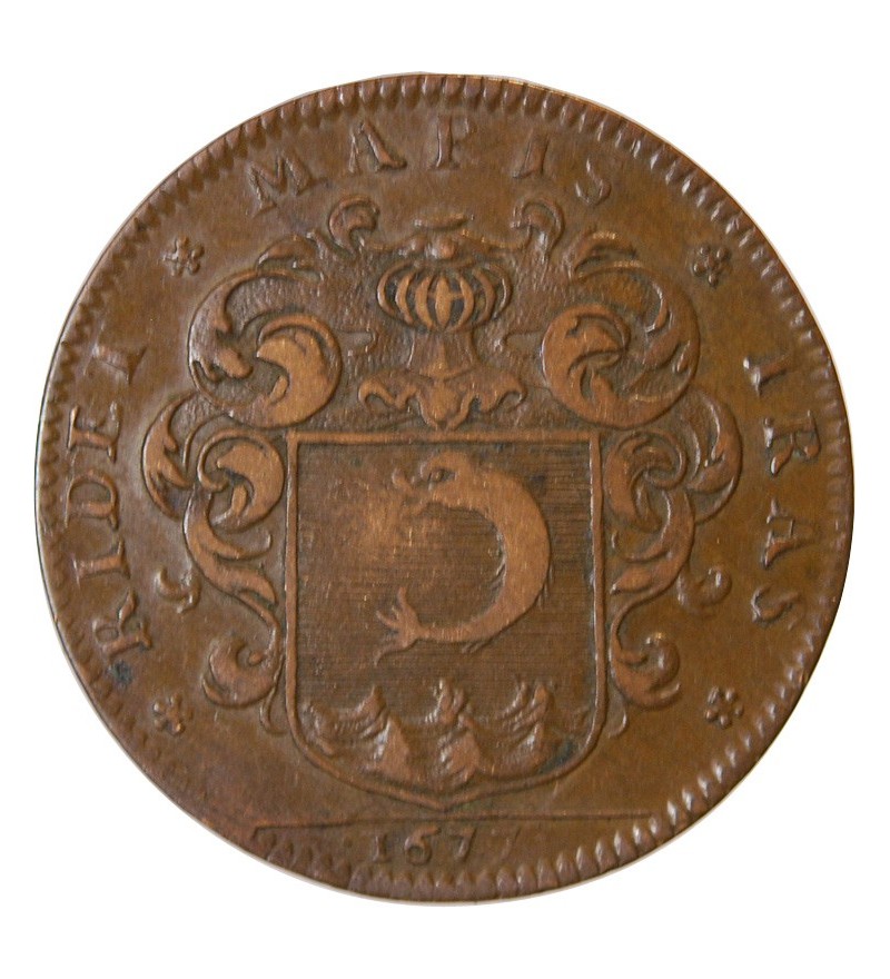MAIRE D'ANGERS, Charles Poisson - JETON Cuivre 1677