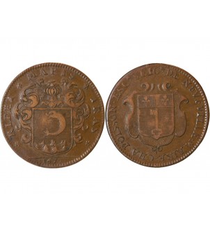 MAIRE D'ANGERS, Charles Poisson - JETON Cuivre 1677 2