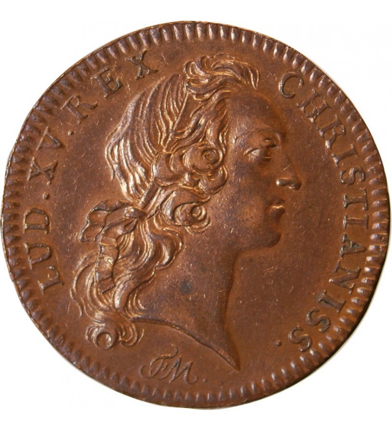 TRESOR ROYAL, LOUIS XV - JETON Cuivre 1745