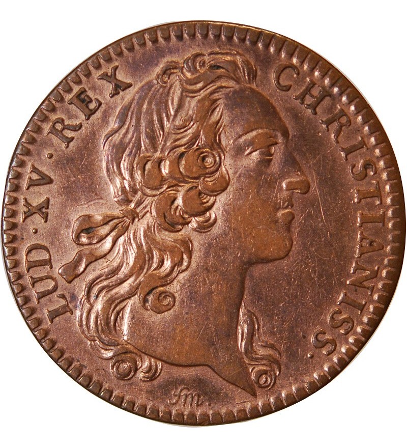 TRESOR ROYAL, LOUIS XV - JETON Cuivre 1742