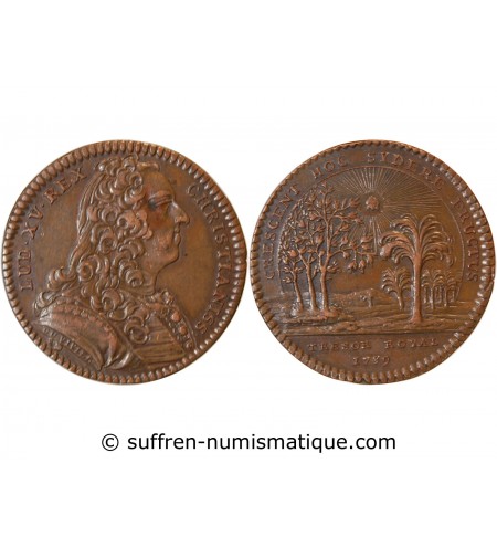 TRESOR ROYAL, LOUIS XV - JETON Cuivre 1739