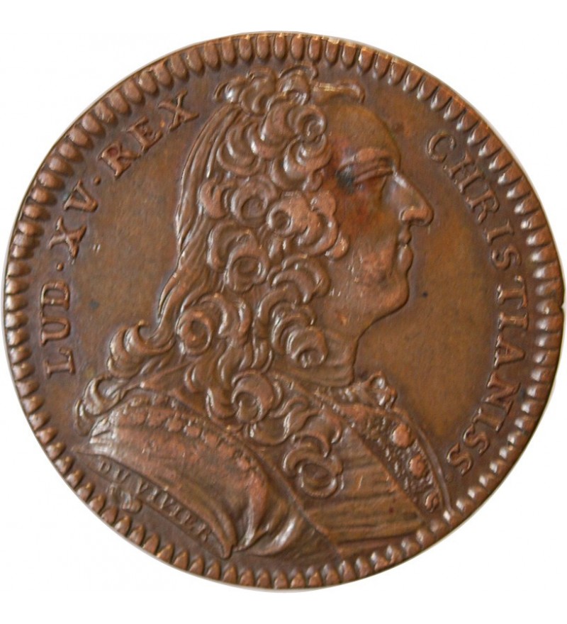 TRESOR ROYAL, LOUIS XV - JETON Cuivre 1739
