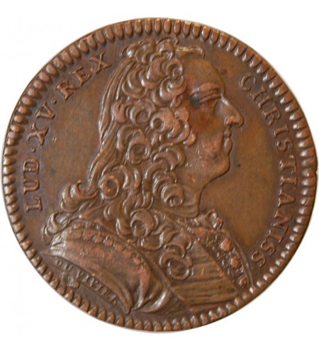 TRESOR ROYAL, LOUIS XV - JETON Cuivre 1739