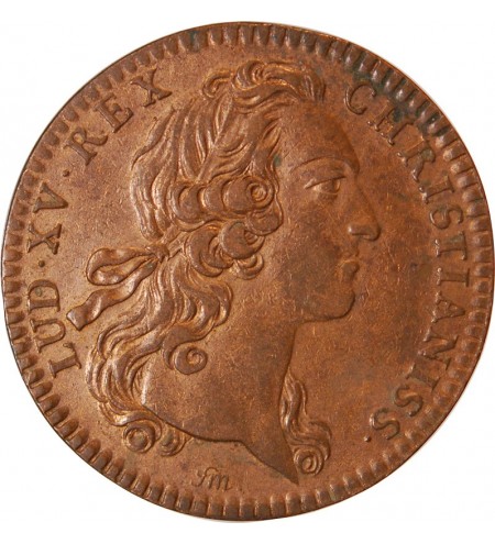 TRESOR ROYAL, LOUIS XV - JETON Cuivre 1742