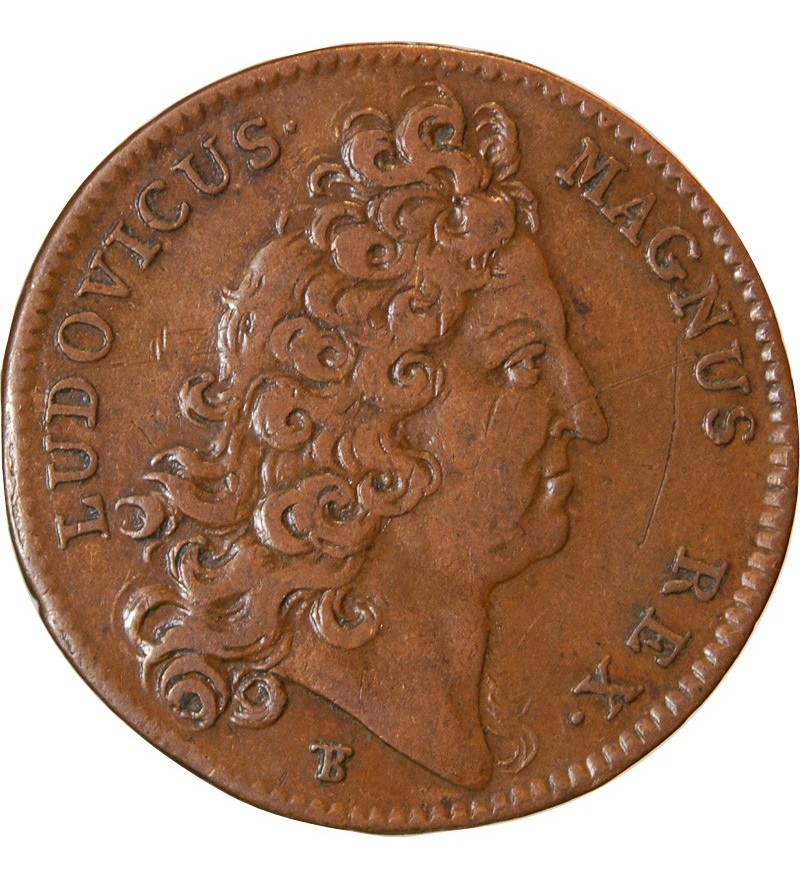 TRESOR ROYAL, TRESOR ROYAL, LOUIS XIV - JETON Cuivre 1713