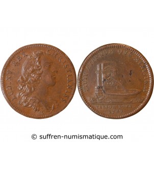 TRESOR ROYAL, LOUIS XV - JETON Cuivre 1752