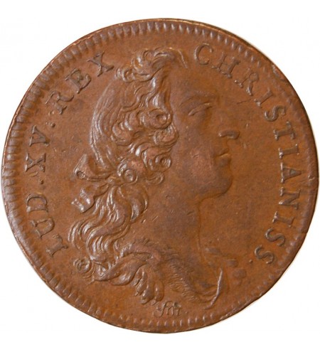 TRESOR ROYAL, LOUIS XV - JETON Cuivre 1752