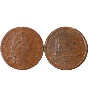 TRESOR ROYAL, LOUIS XV - JETON Cuivre 1752 2