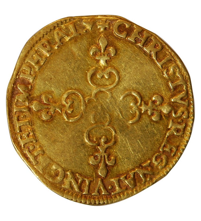 HENRI III - ECU D'OR AU SOLEIL 1578 O RION