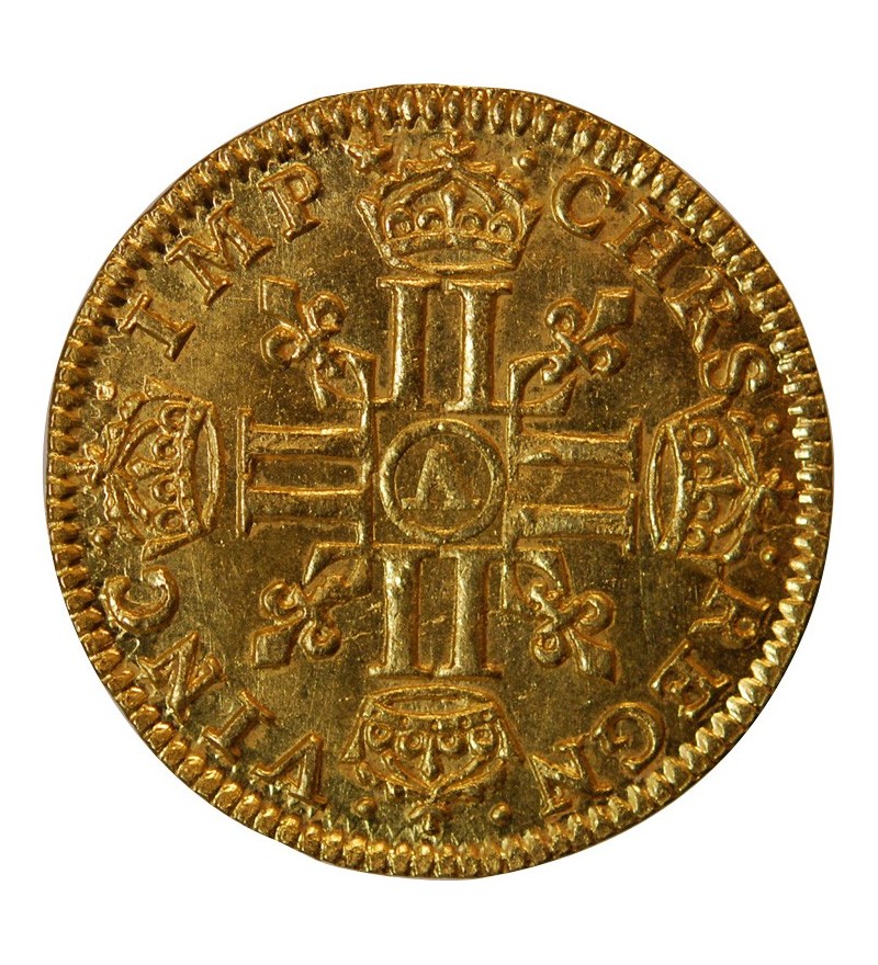 LOUIS XIII - 1/2 LOUIS D'OR A LA MECHE LONGUE 1641 A PARIS