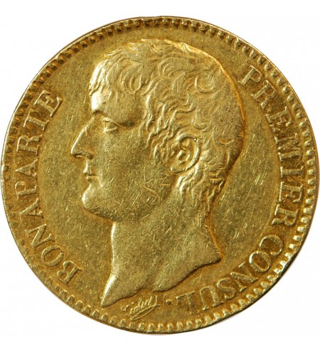BONAPARTE 1er CONSUL﻿ - 40 FRANCS OR AN 12 A PARIS﻿
