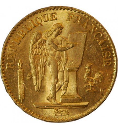 GENIE - 20 FRANCS OR 1874 A PARIS﻿