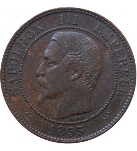 NAPOLEON III, Visite Impériale de Lille - Module de10 Centimes 23 et 24 Septembre 1853