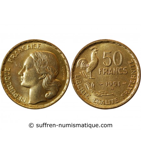GUIRAUD - 50 FRANCS 1951 B﻿