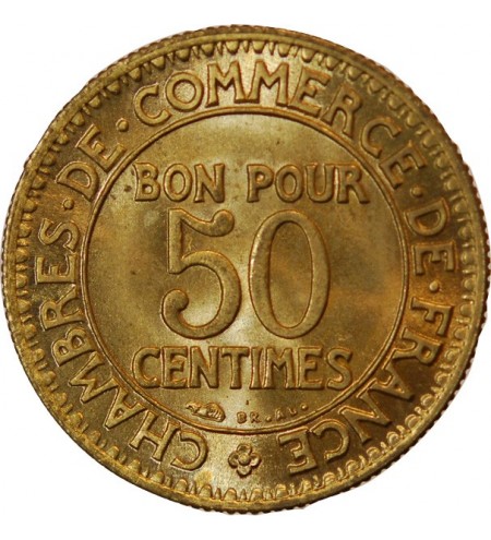 CHAMBRE DE COMMERCE - 50 CENTIMES 1922