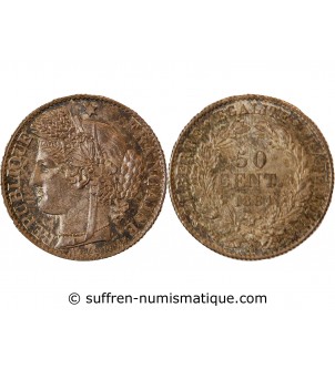 CERES ﻿- 50 CENTIMES ARGENT 1881 A PARIS