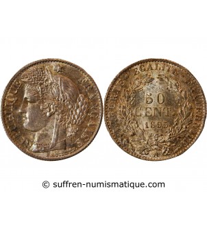 CERES ﻿- 50 CENTIMES ARGENT 1895 A PARIS