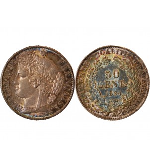 CERES ﻿- 50 CENTIMES ARGENT 1894 A PARIS 2