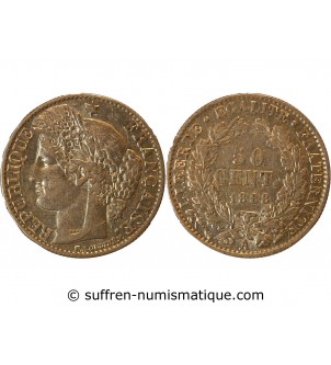 CERES ﻿- 50 CENTIMES ARGENT 1888 A PARIS