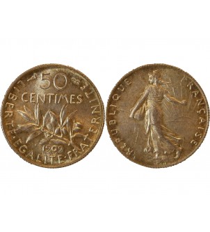 SEMEUSE - 50 CENTIMES ARGENT 1909 2