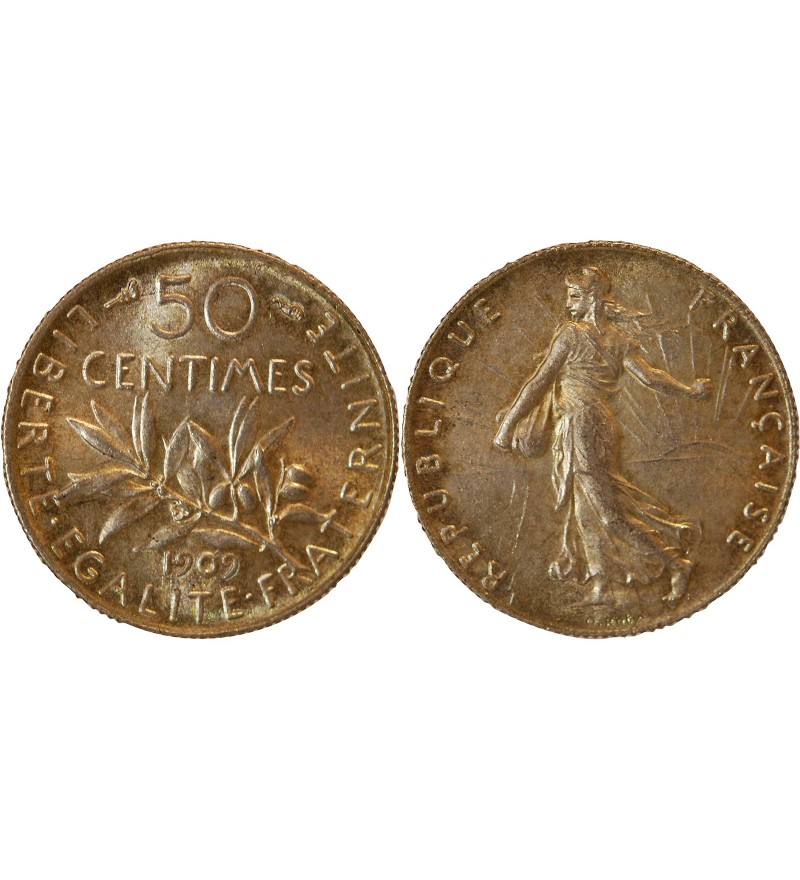 SEMEUSE - 50 CENTIMES ARGENT 1909