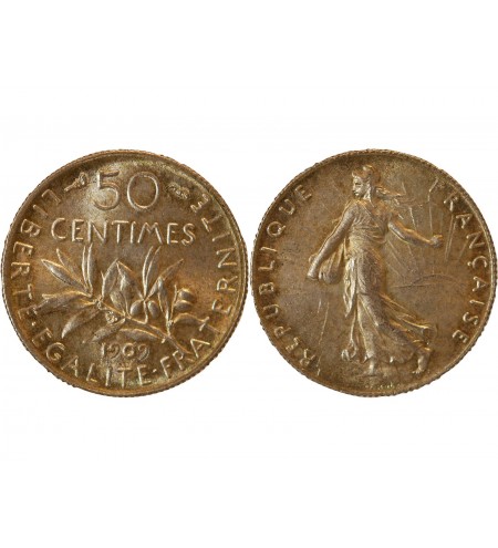 SEMEUSE - 50 CENTIMES ARGENT 1909
