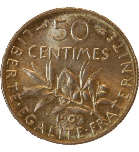 SEMEUSE - 50 CENTIMES ARGENT 1909