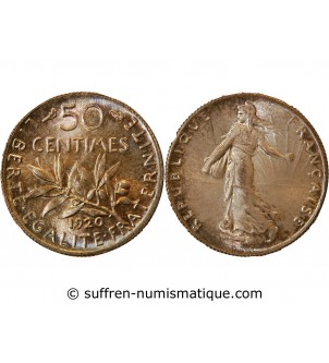 SEMEUSE - 50 CENTIMES ARGENT 1920