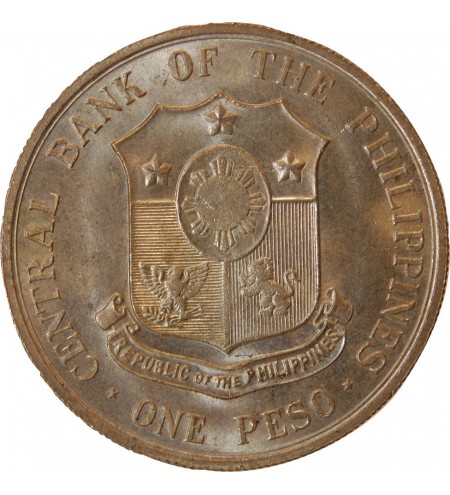 PHILIPPINES, ANDRES BONIFACIO - PESO ARGENT 1963