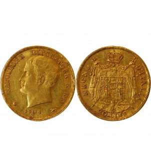 ITALIE, NAPOLEON﻿ 1er - 20 LIRE OR 1809 MILAN 2