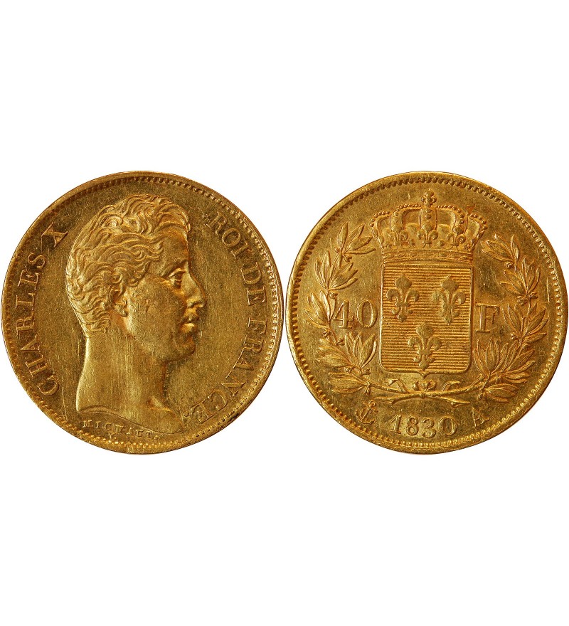 CHARLES X﻿ - 40 FRANCS OR 1830 A PARIS﻿