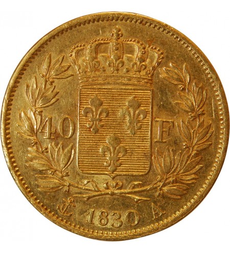 CHARLES X﻿ - 40 FRANCS OR 1830 A PARIS﻿