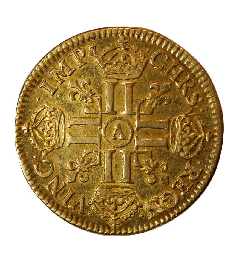 LOUIS XIV﻿ - LOUIS D'OR AU BUSTE JUVENILE 1659 A PARIS