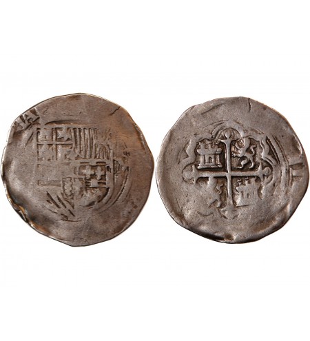 MEXIQUE, PHILIPPE II - 1 REAL ARGENT 1556 / 1598 MEXICO