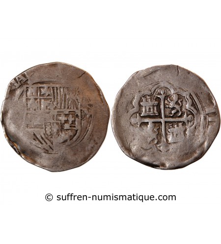 MEXIQUE, PHILIPPE II - 1 REAL ARGENT 1556 / 1598 MEXICO