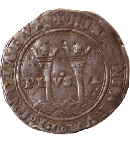 MEXIQUE, CHARLES II - 4 REALES ARGENT﻿ 1665 / 1700
