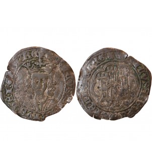 ESPAGNE, CASTILLE ET LEON, HENRI IV - 1 CUARTILLO BURGOS 1454 / 1474 2
